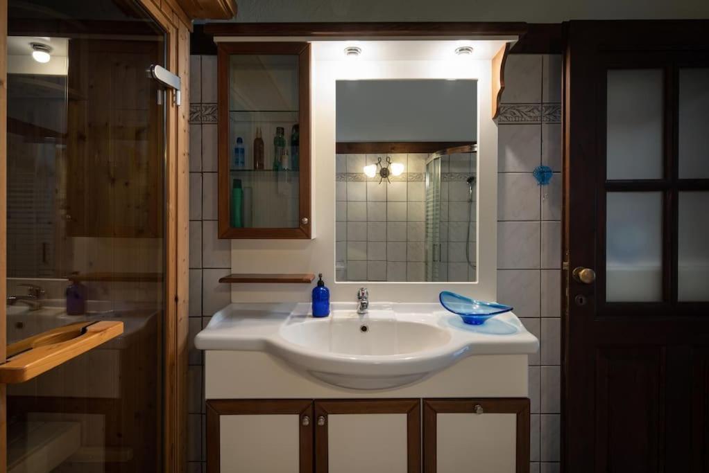 Paralia Sikias Traditionelles Appartement Athos Shadow Am Meer מראה חיצוני תמונה