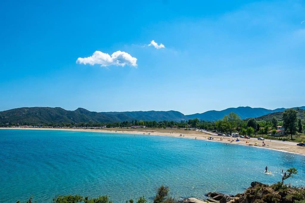 Paralia Sikias Traditionelles Appartement Athos Shadow Am Meer מראה חיצוני תמונה